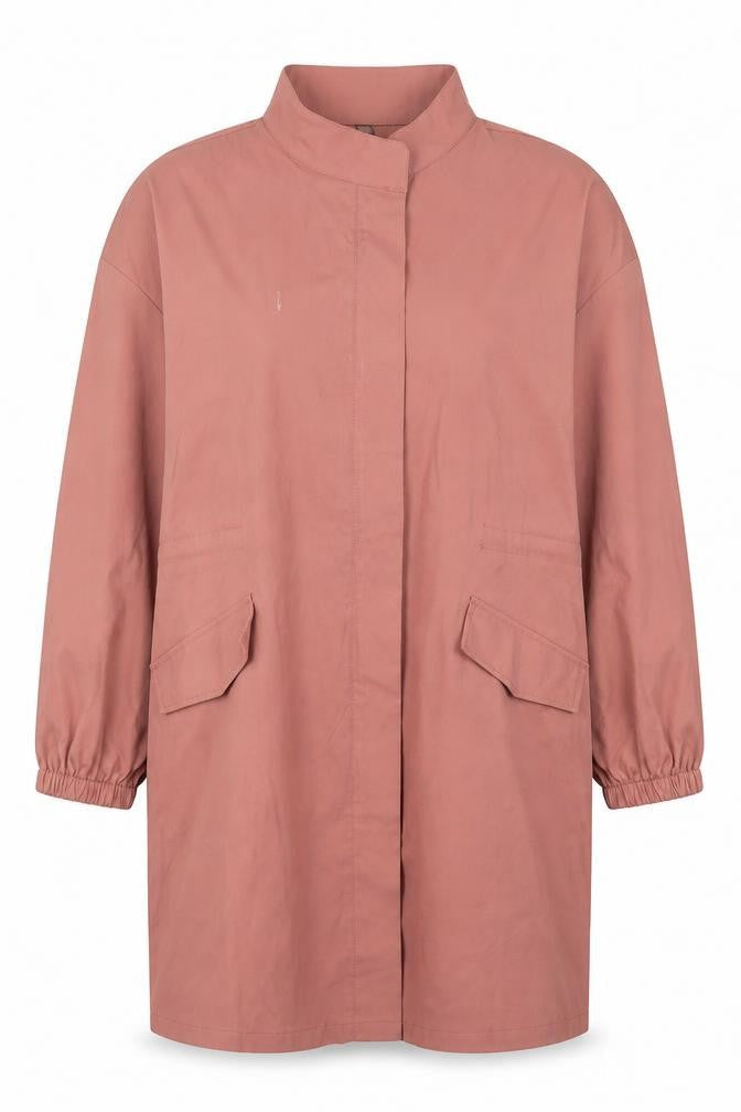 SheIn Womens Pink   Overcoat Coat Size 3XL  Zip