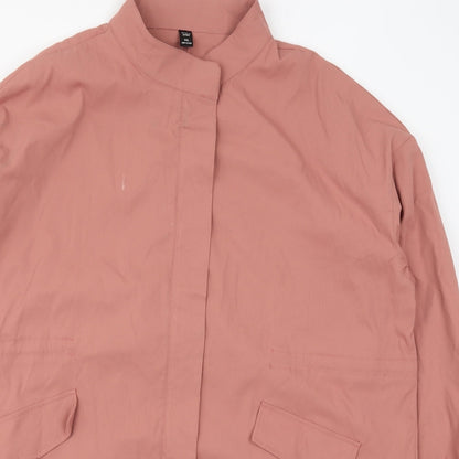 SHEIN Womens Pink   Overcoat Coat Size 3XL  Zip