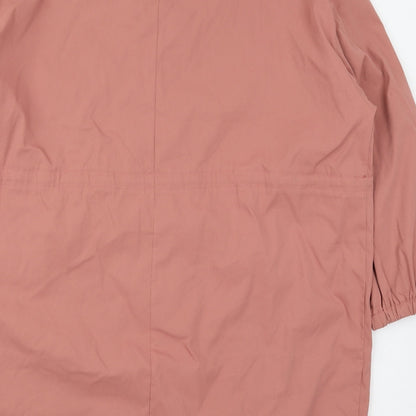 SHEIN Womens Pink   Overcoat Coat Size 3XL  Zip