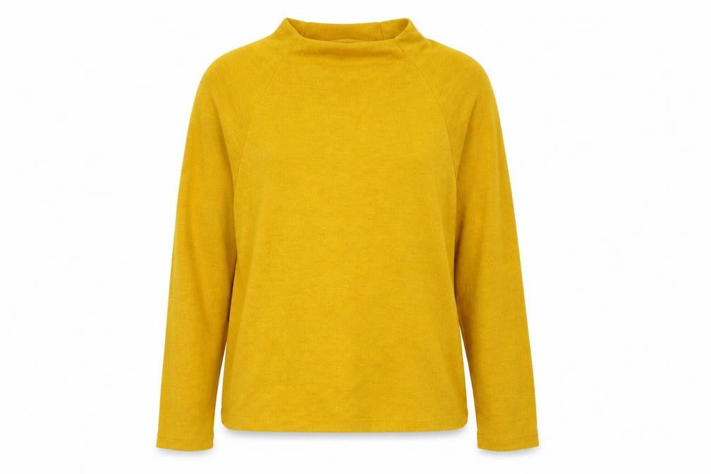 H&M Womens Yellow  Viscose Pullover Sweatshirt Size M  Pullover