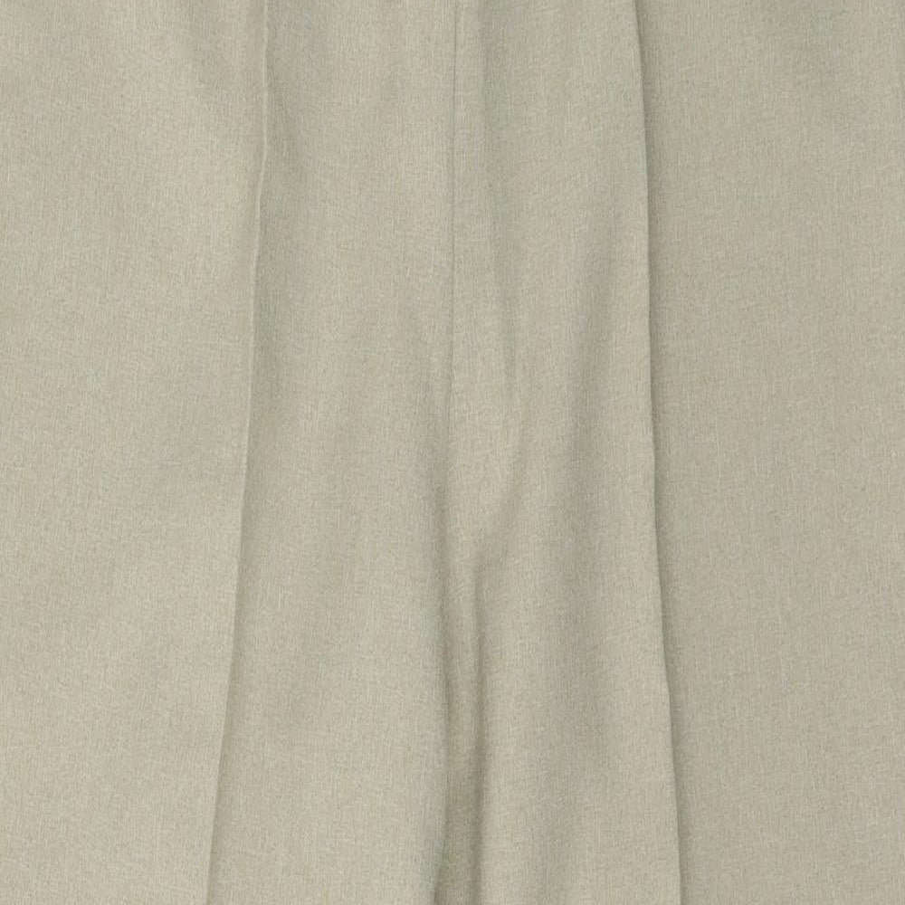 BM Womens Beige  Polyester Trousers  Size 12 L25 in Regular