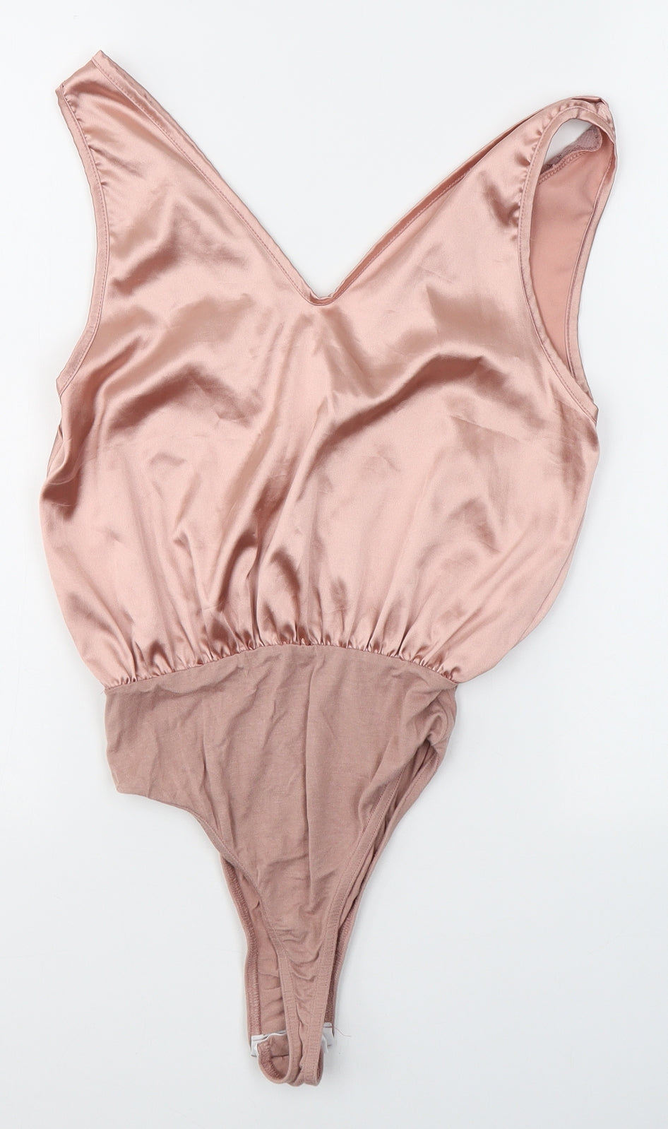 PRETTYLITTLETHING Womens Pink  Polyester Bodysuit One-Piece Size 8  Pullover