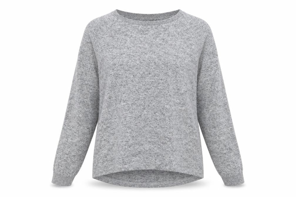 Primark Womens Grey Crew Neck  Polyester Pullover Jumper Size M