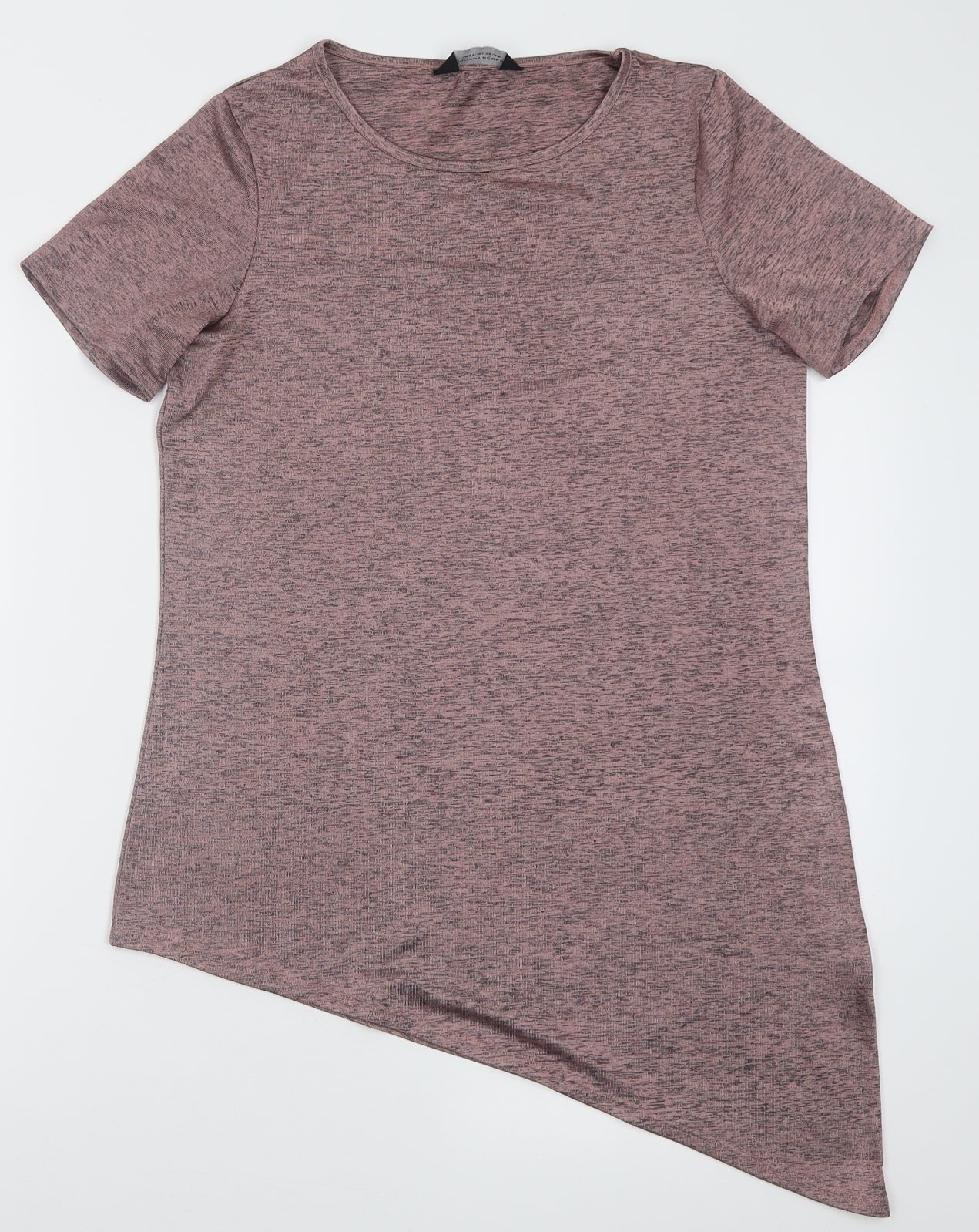 Dorothy Perkins Womens Pink  Polyester Basic T-Shirt Size 10 Crew Neck