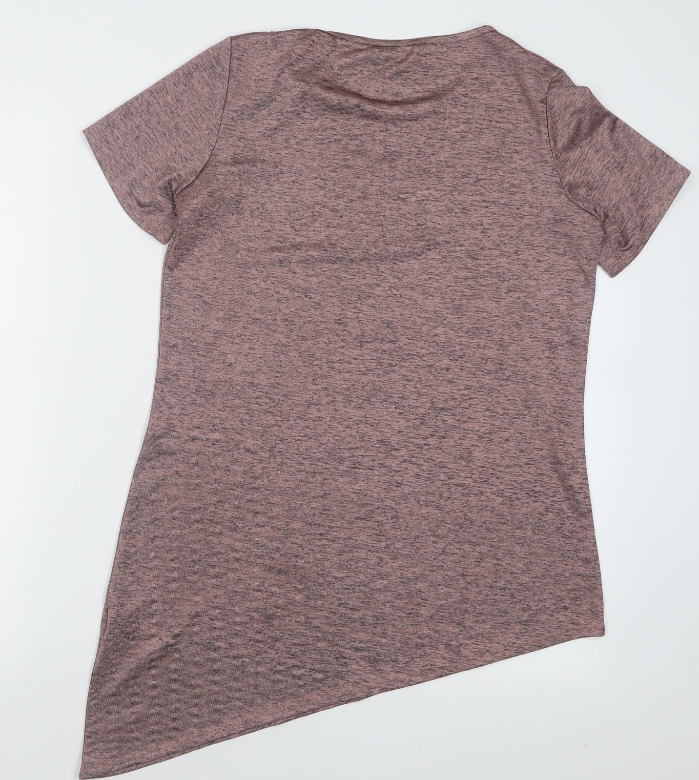Dorothy Perkins Womens Pink  Polyester Basic T-Shirt Size 10 Crew Neck