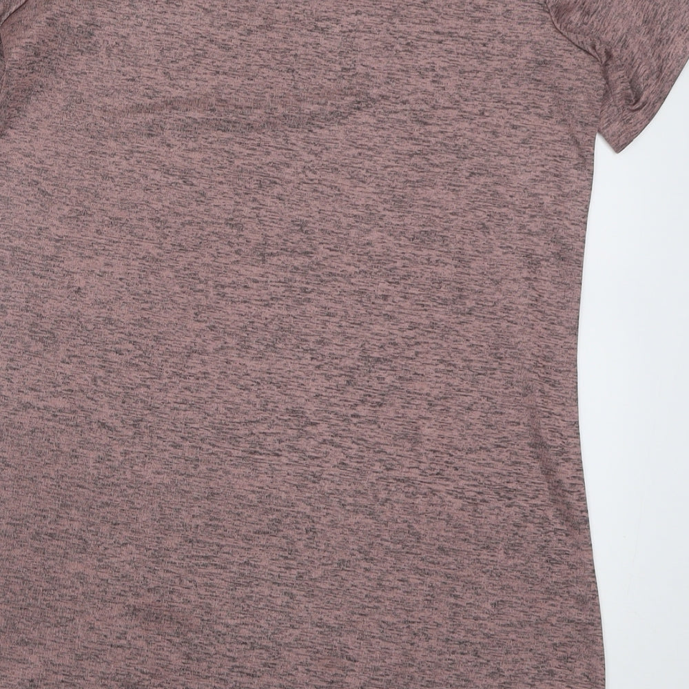 Dorothy Perkins Womens Pink  Polyester Basic T-Shirt Size 10 Crew Neck