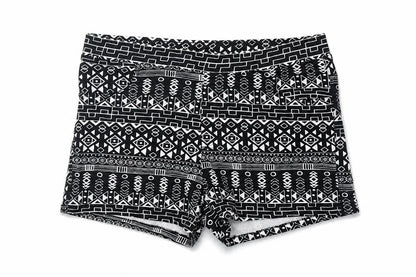 H&M Womens Multicoloured Geometric Cotton Sweat Shorts Size M L3 in Regular