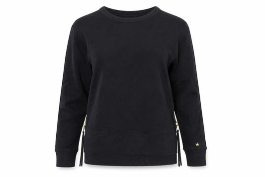 Nexr Womens Black  Cotton Pullover Sweatshirt Size M  Pullover