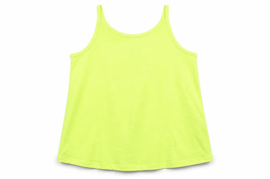 F&F Girls Green  Polyester Basic Tank Size 9-10 Years Round Neck Pullover