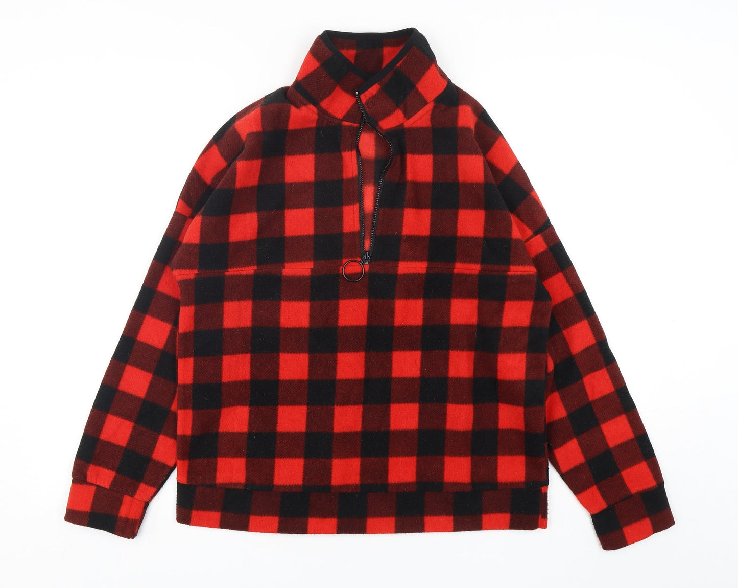 Primark Womens Multicoloured Check Polyester Pullover Sweatshirt Size 6