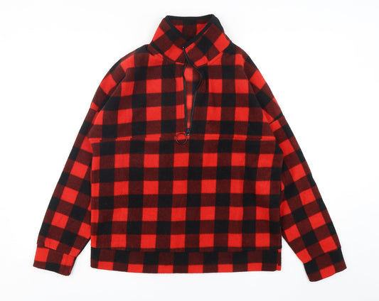 Primark Womens Multicoloured Check Polyester Pullover Sweatshirt Size 6