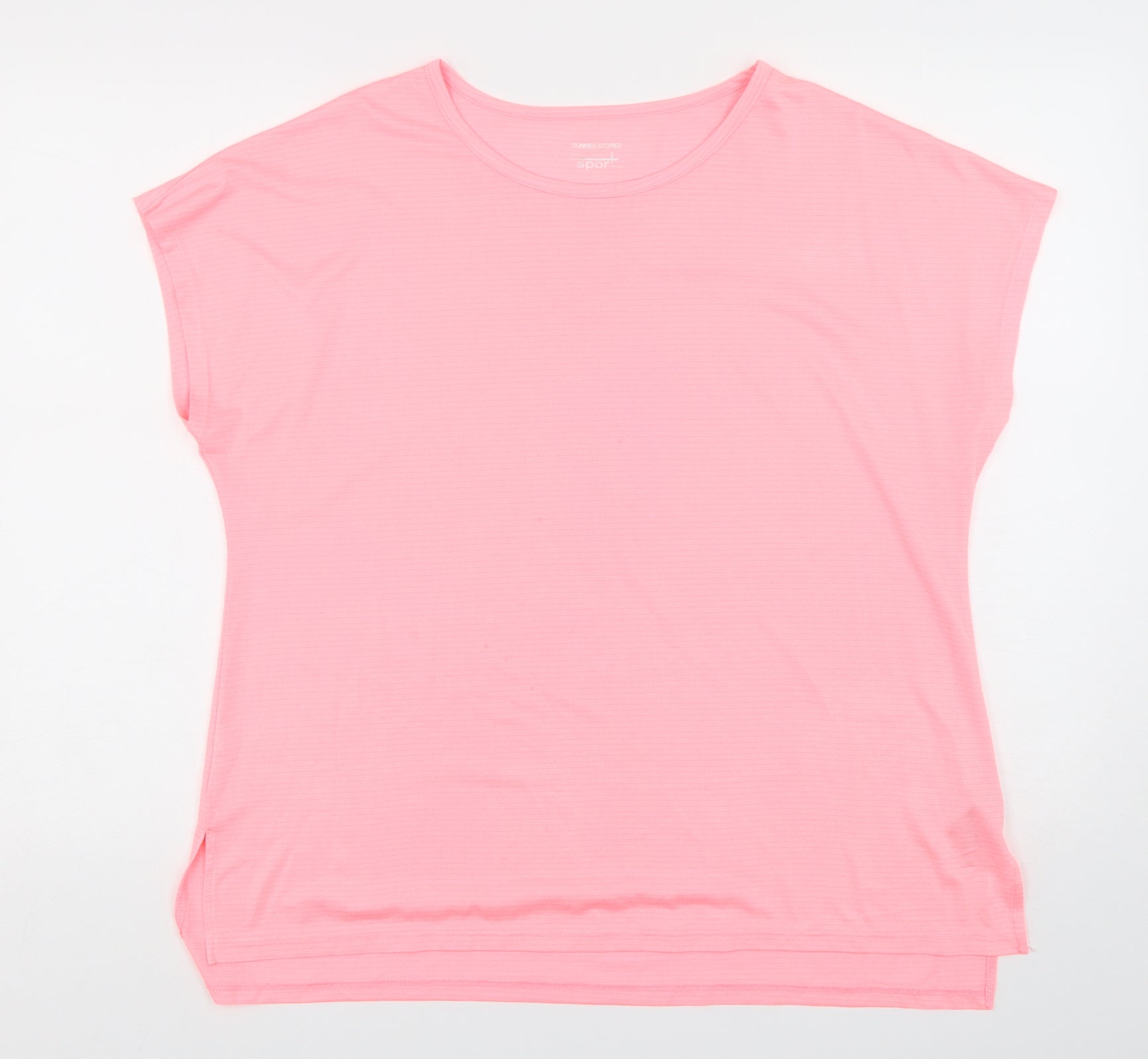Preloved Dunnes Stores Womens Pink  Polyester Basic T-Shirt Size L Round Neck Pullover - Front