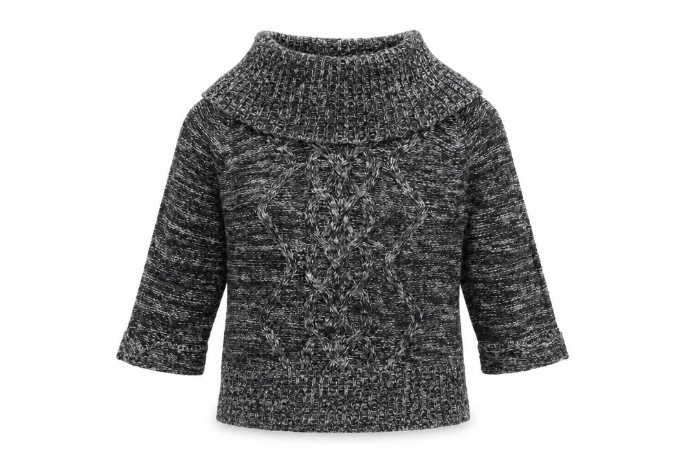 Evie Womens Grey Roll Neck  Acrylic Pullover Jumper Size 10