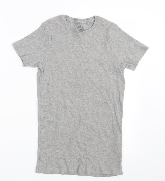Industrialize Womens Grey  Cotton Pullover Sweatshirt Size S