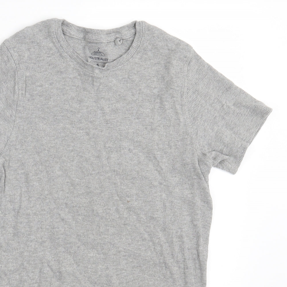 Industrialize Womens Grey  Cotton Pullover Sweatshirt Size S