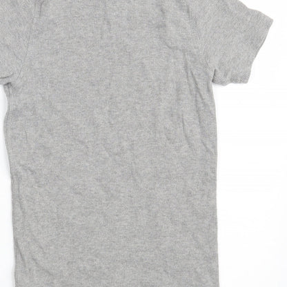 Industrialize Womens Grey  Cotton Pullover Sweatshirt Size S