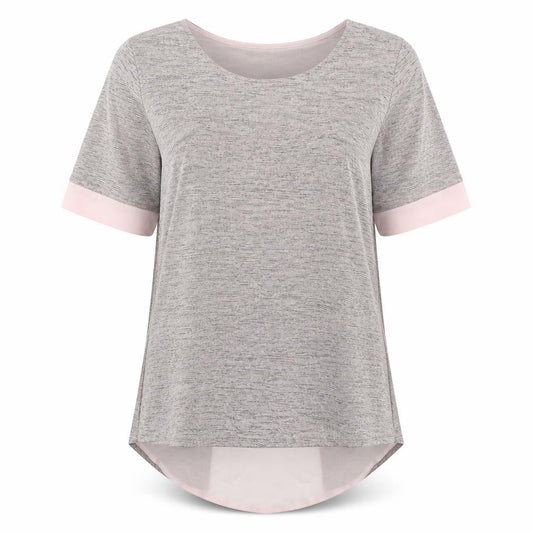 Divine Womens Pink  Polyester Basic T-Shirt Size 14 Round Neck