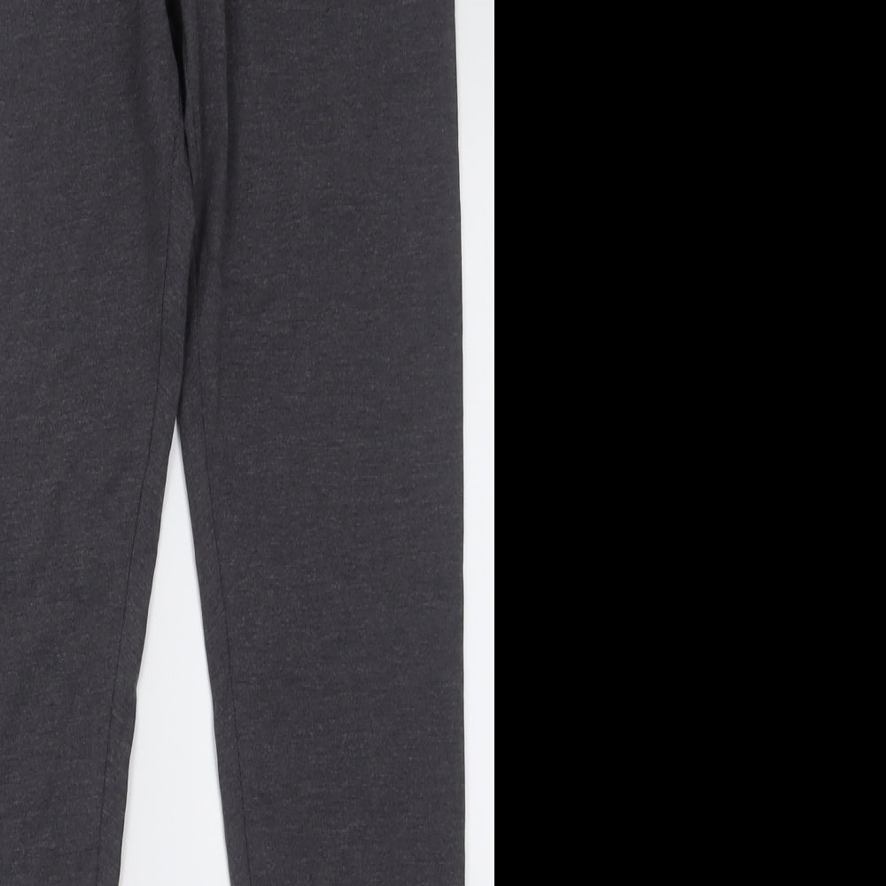 Dunnes Stores Womens Grey  Cotton Capri Leggings Size S L28 in