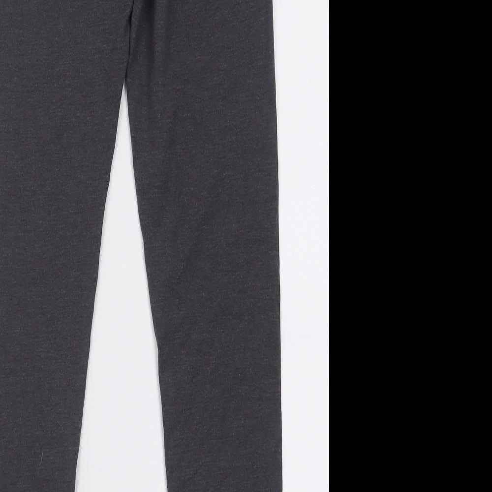 Dunnes Stores Womens Grey  Cotton Capri Leggings Size S L28 in
