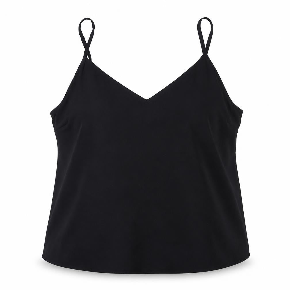 Miss Selfridge Womens Black  Polyester Basic Tank Size 12 V-Neck