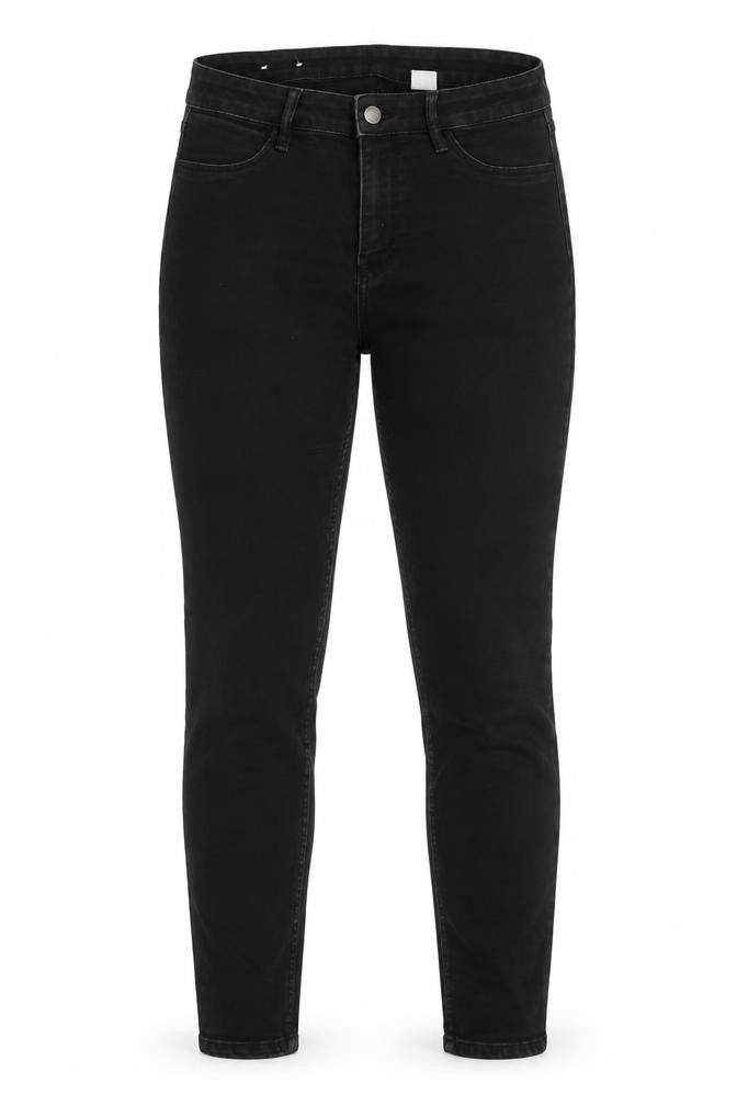 H&M Womens Black  Cotton Skinny Jeans Size 28 in L28 in Regular Button