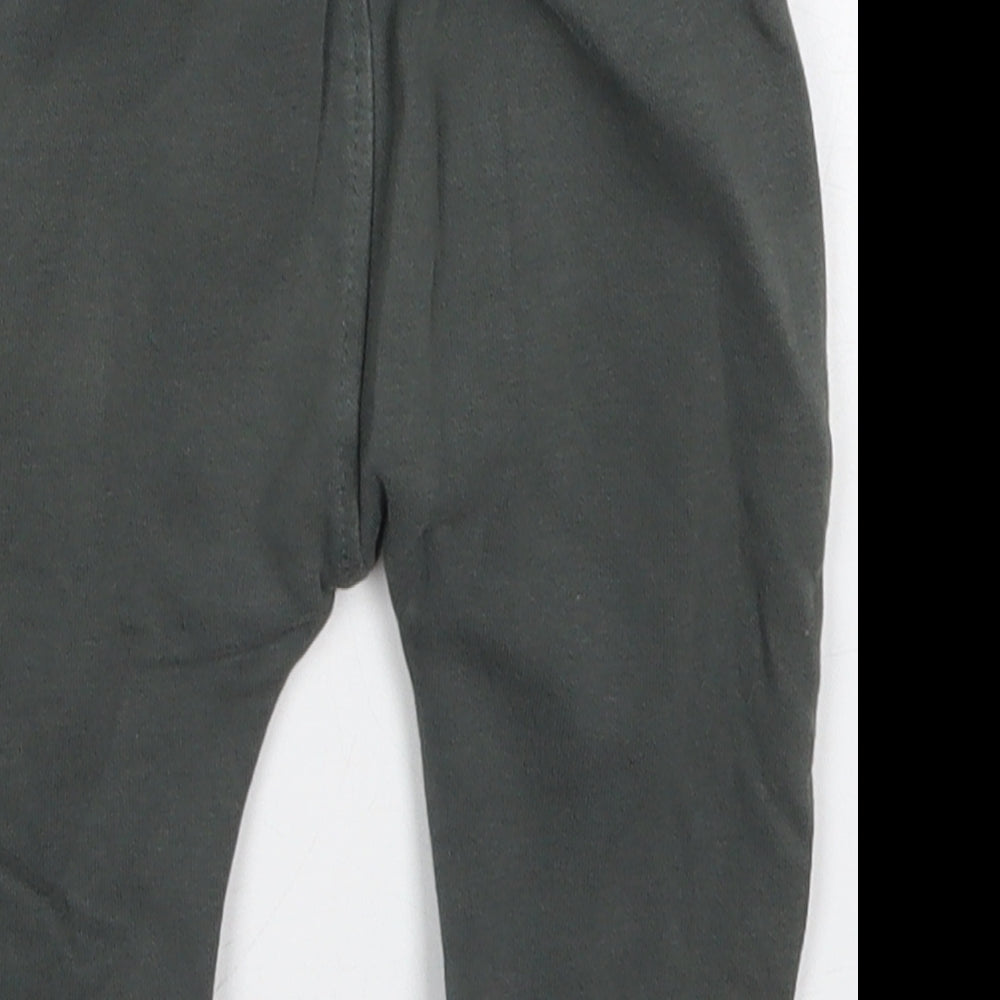 George Boys Grey  Cotton Sweatpants Trousers Size 9-12 Months  Drawstring