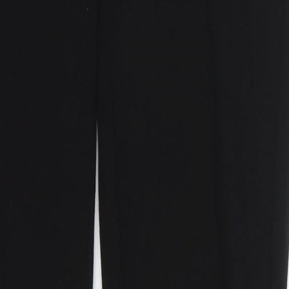 Preloved Denim Co Womens Black  Polyester Trousers  Size 8 L29 in Regular Button - Detail