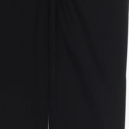 Preloved Denim Co Womens Black  Polyester Trousers  Size 8 L29 in Regular Button - Label