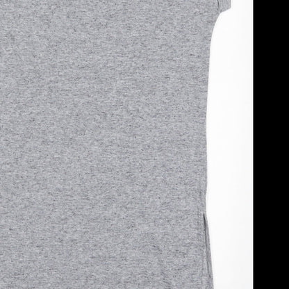 Preloved NEXT Womens Grey  Polyester Basic T-Shirt Size 10 Crew Neck - Endless Summer - Label