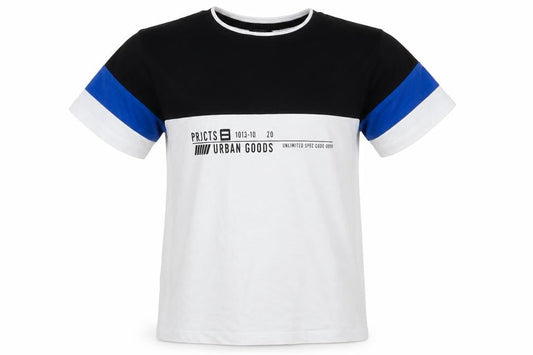George Boys White  100% Cotton Pullover T-Shirt Size 5-6 Years Round Neck