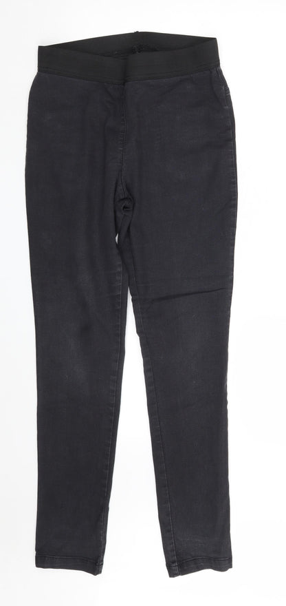 Preloved Marks and Spencer Womens Black  Cotton Jegging Jeans Size 12 L30 in Slim - Front