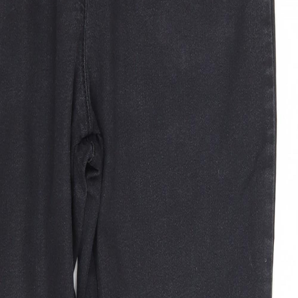 Marks and Spencer Womens Black  Cotton Jegging Jeans Size 12 L30 in Slim