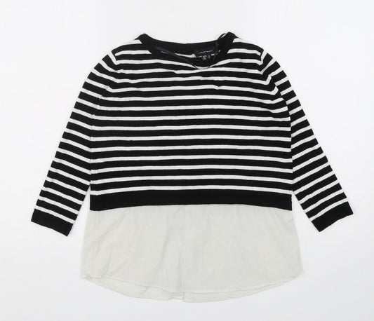 Atmosphere Womens Multicoloured Round Neck Striped Viscose Pullover Jumper Size 6