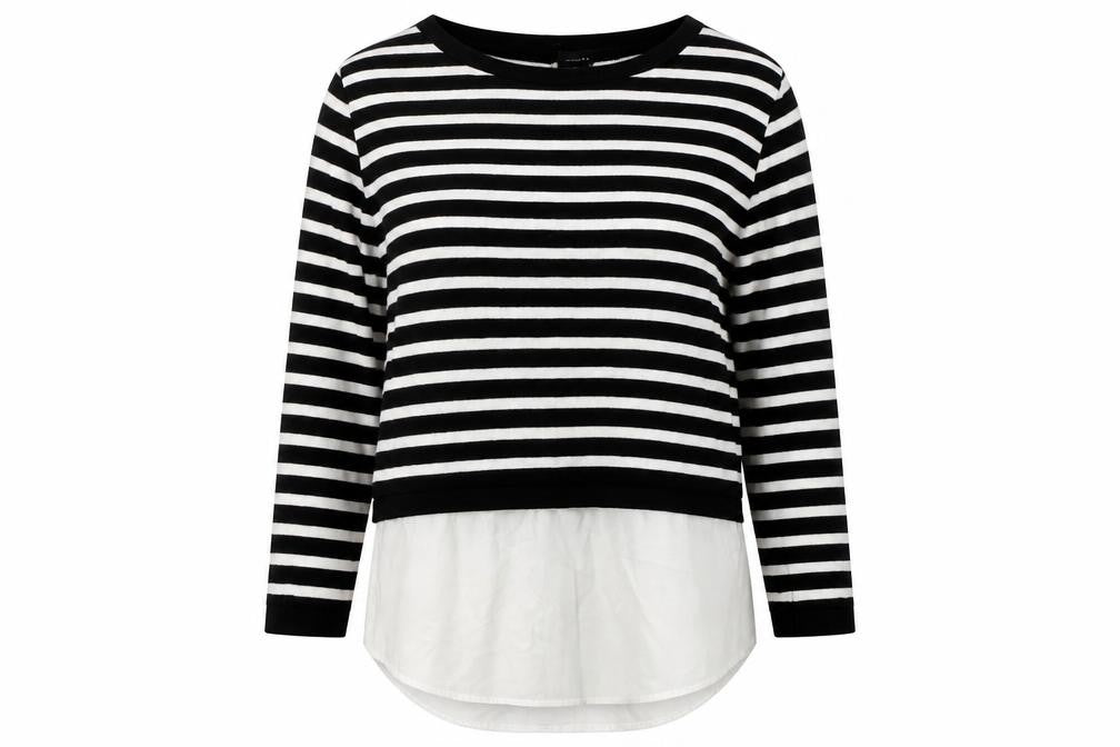 Atmosphere Womens Multicoloured Round Neck Striped Viscose Pullover Jumper Size 6