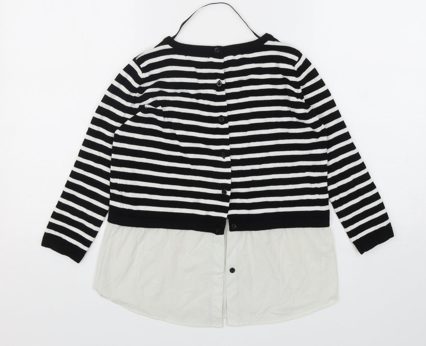 Atmosphere Womens Multicoloured Round Neck Striped Viscose Pullover Jumper Size 6