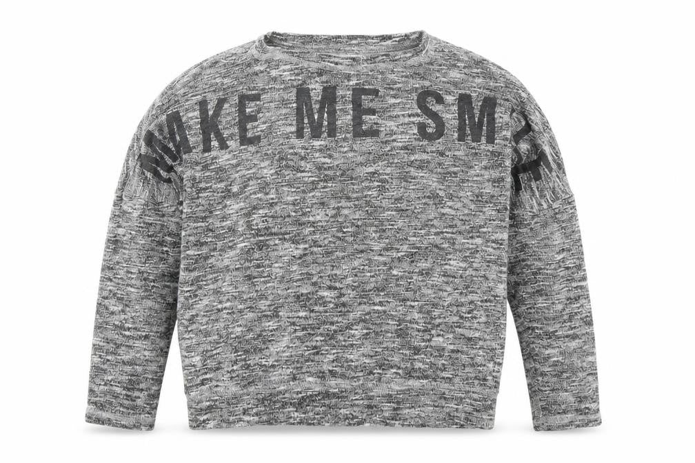 H&M Girls Grey Round Neck  Polyester Pullover Jumper Size 9-10 Years  Pullover