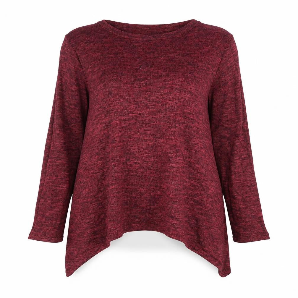 Papaya Womens Red Round Neck  Viscose Pullover Jumper Size 12