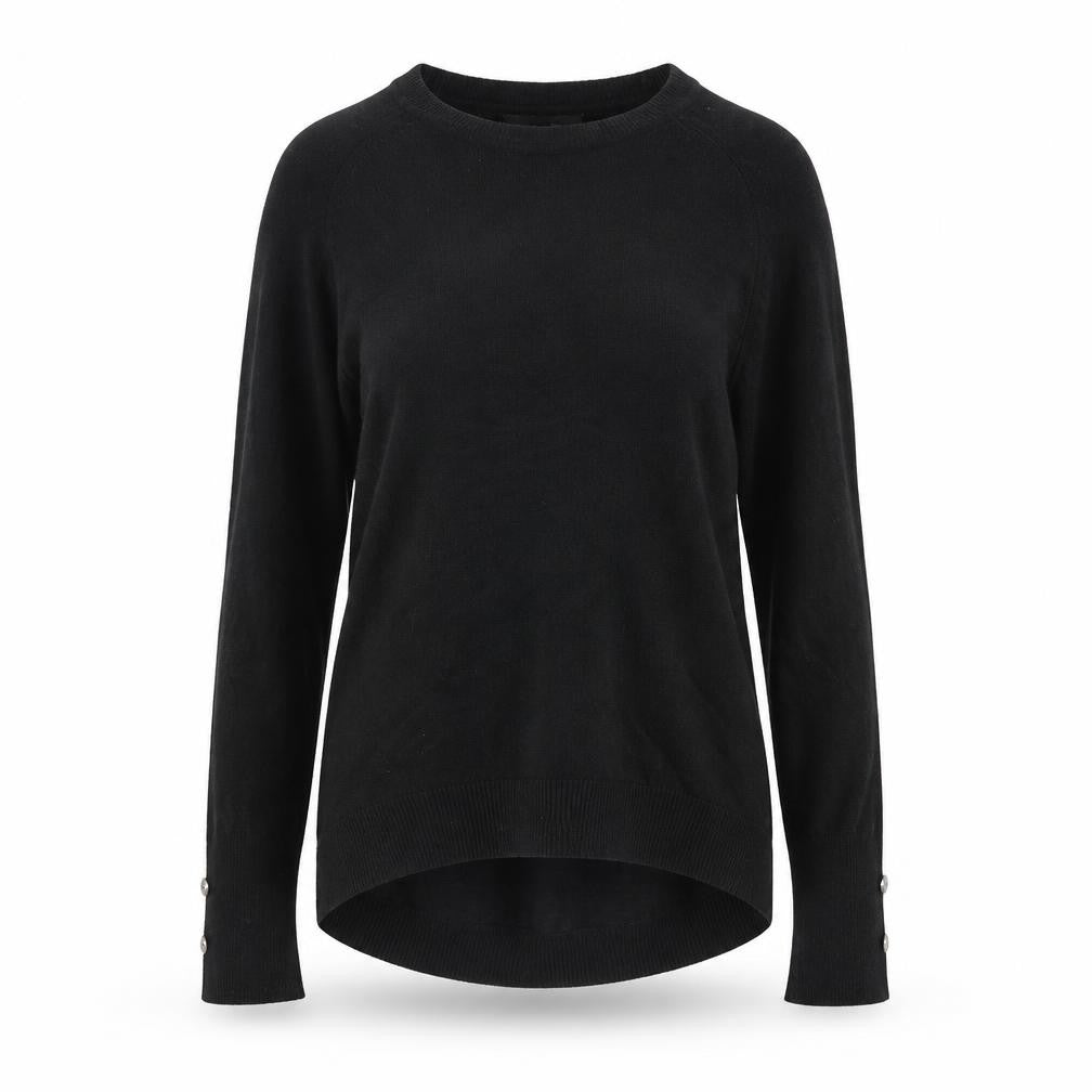Primark Womens Black Round Neck  Acrylic Pullover Jumper Size 4