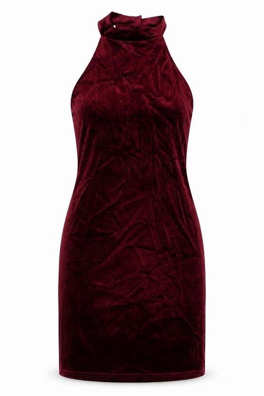 Miss Selfridge Womens Pink  Polyester Tank Dress  Size 10  Halter Button
