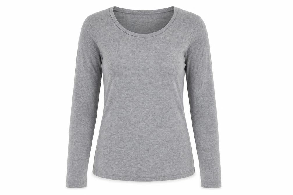 EAC Womens Grey Round Neck  Acrylic Pullover Jumper Size 10