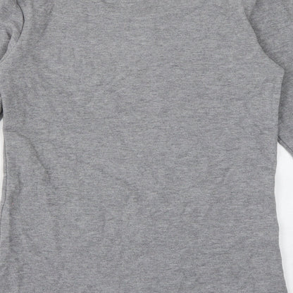 EAC Womens Grey Round Neck  Acrylic Pullover Jumper Size 10