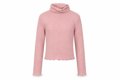 915 Girls Pink Roll Neck  Polyester Pullover Jumper Size 10-11 Years