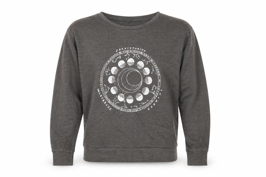 H&M Womens Grey Crew Neck  Cotton Pullover Jumper Size S