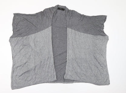 Next Womens Grey V-Neck  Polyester Cardigan Jumper Size L