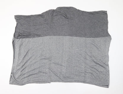 Next Womens Grey V-Neck  Polyester Cardigan Jumper Size L