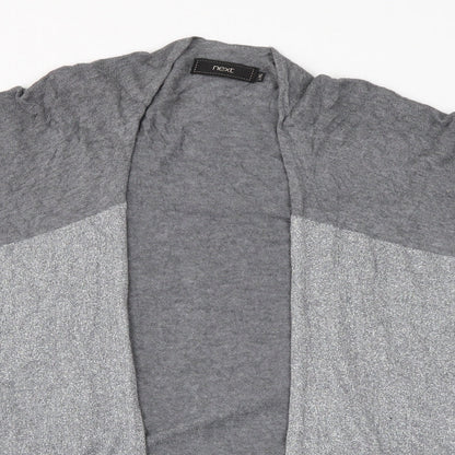 Next Womens Grey V-Neck  Polyester Cardigan Jumper Size L