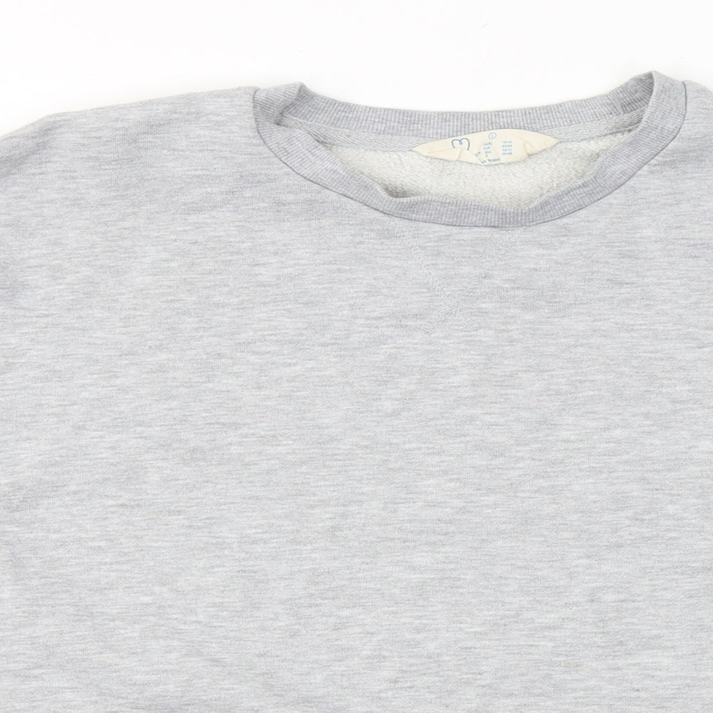 Primark Womens Grey  Cotton Pullover Sweatshirt Size 14  Pullover