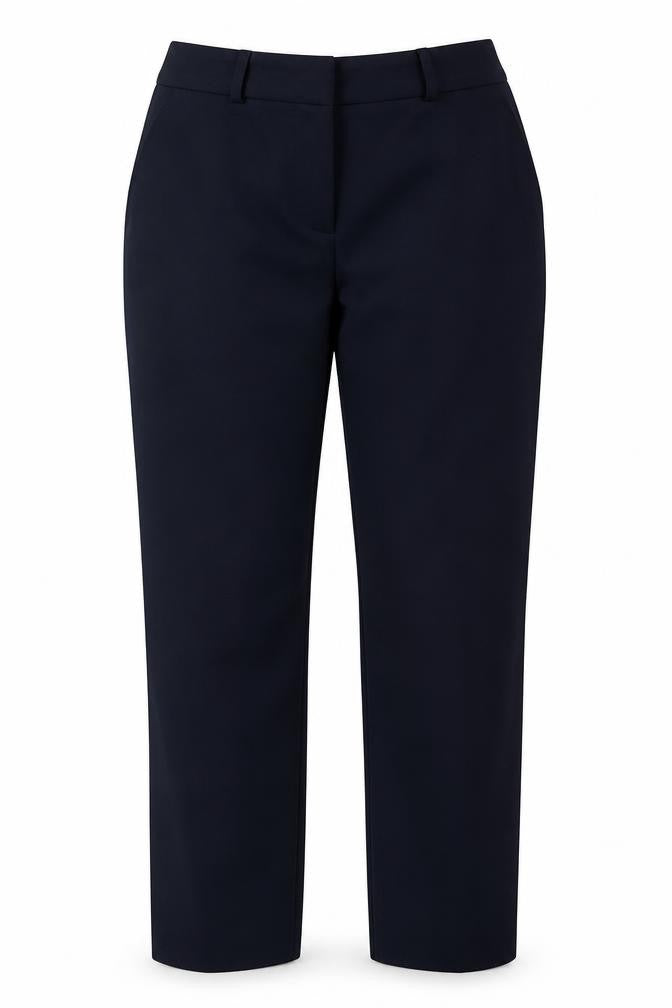 Dunnes Stores Womens Blue  Polyester Trousers  Size 8 L28 in Regular Hook & Eye