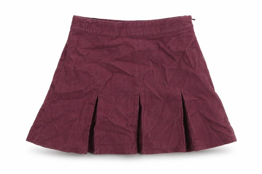 NEXT Girls Purple  Cotton A-Line Skirt Size 4 Years  Regular Zip