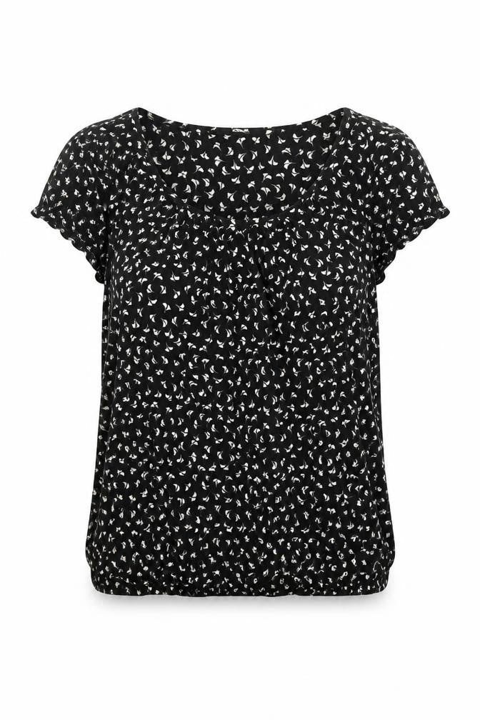 George Womens Multicoloured Floral Viscose Basic Blouse Size 10 Boat Neck